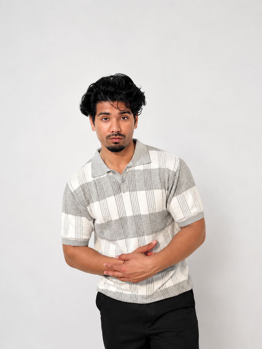 Flexora Grid Knit Polo