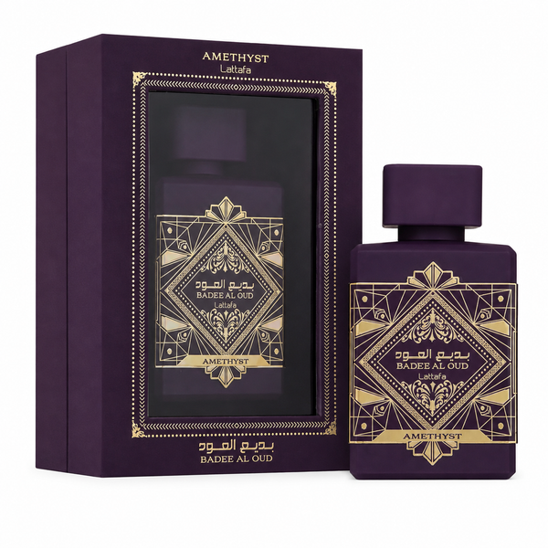 Lattafa Bade'e Al Oud Amethyst for Unisex Eau de Parfum Spray, 3.4 Ounce